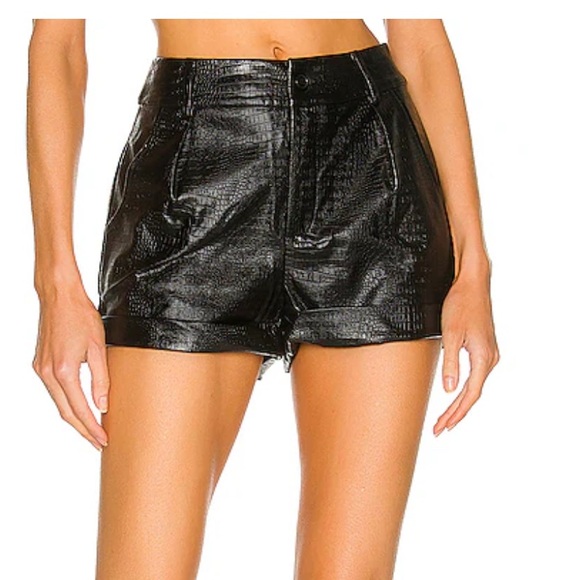 Superdown Python leather shorts - Picture 2 of 3